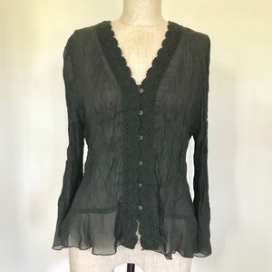 Sunny Taylor Black Women’s Blouse Medium